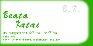 beata katai business card